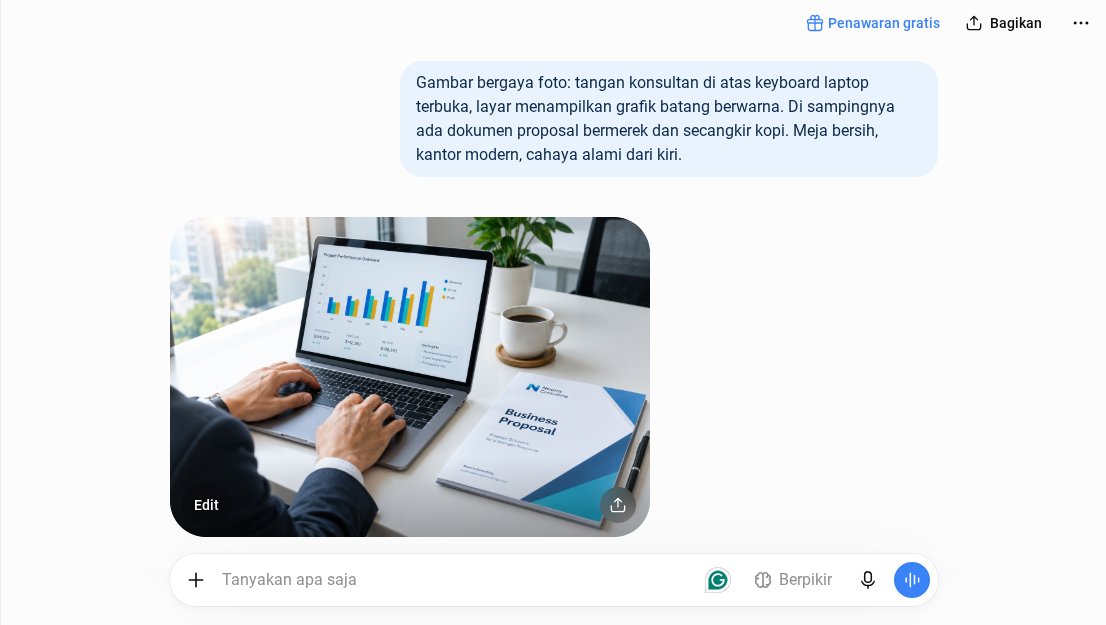 Pembuatan gambar di ChatGPT