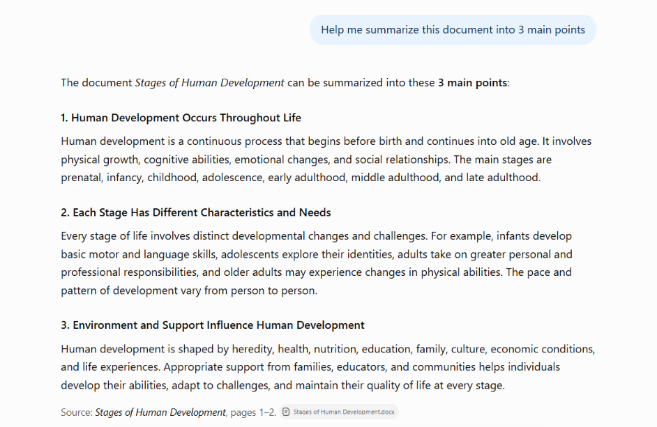 ChatGPT feature interface