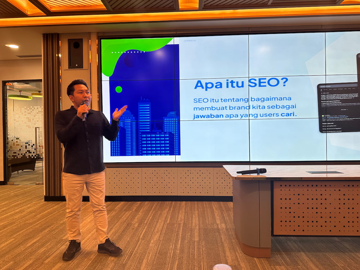 cmlabs as Guest Speaker at the BRI Group Meeting