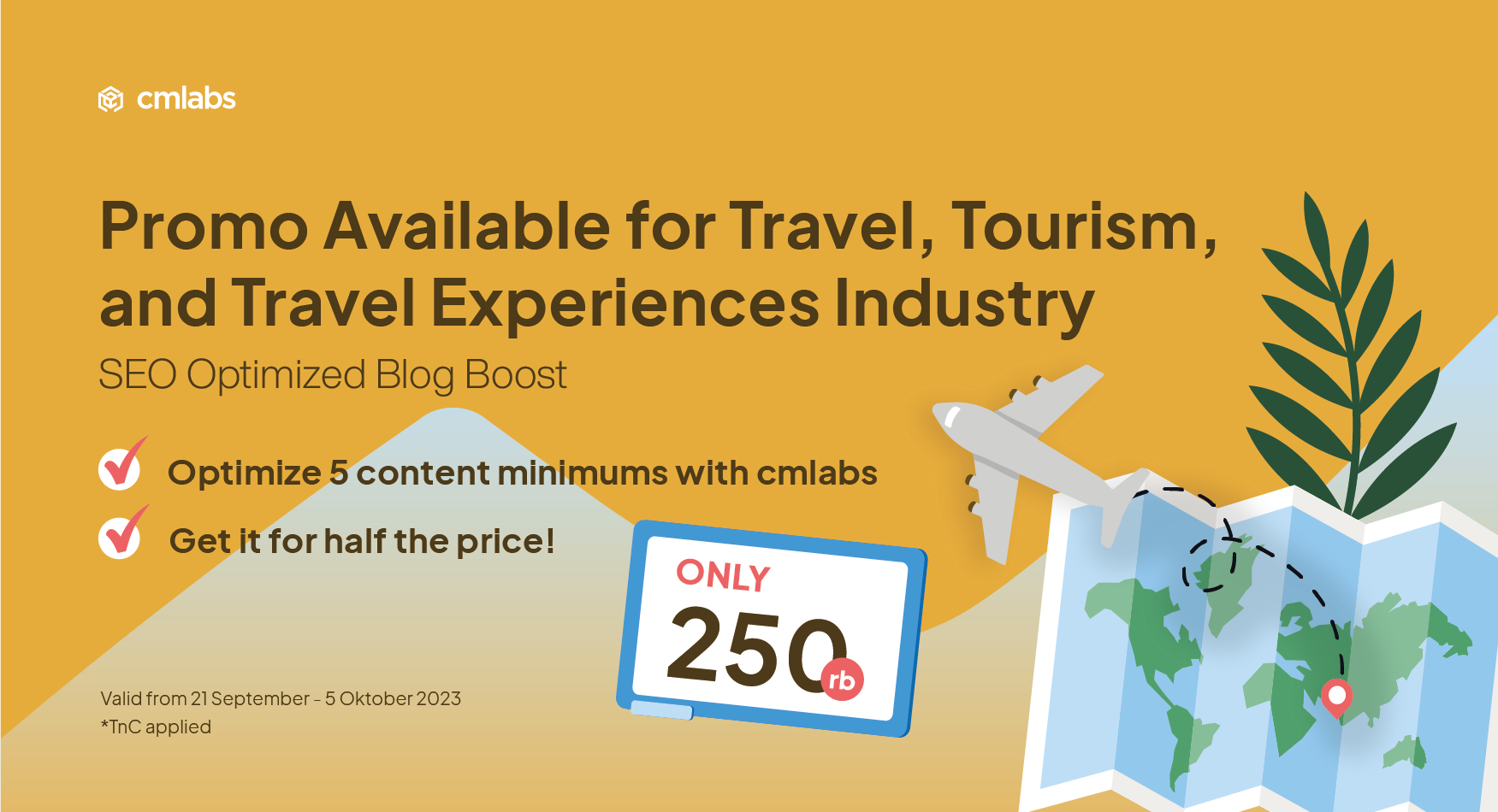 Tourism SEO Promo by cmlabs