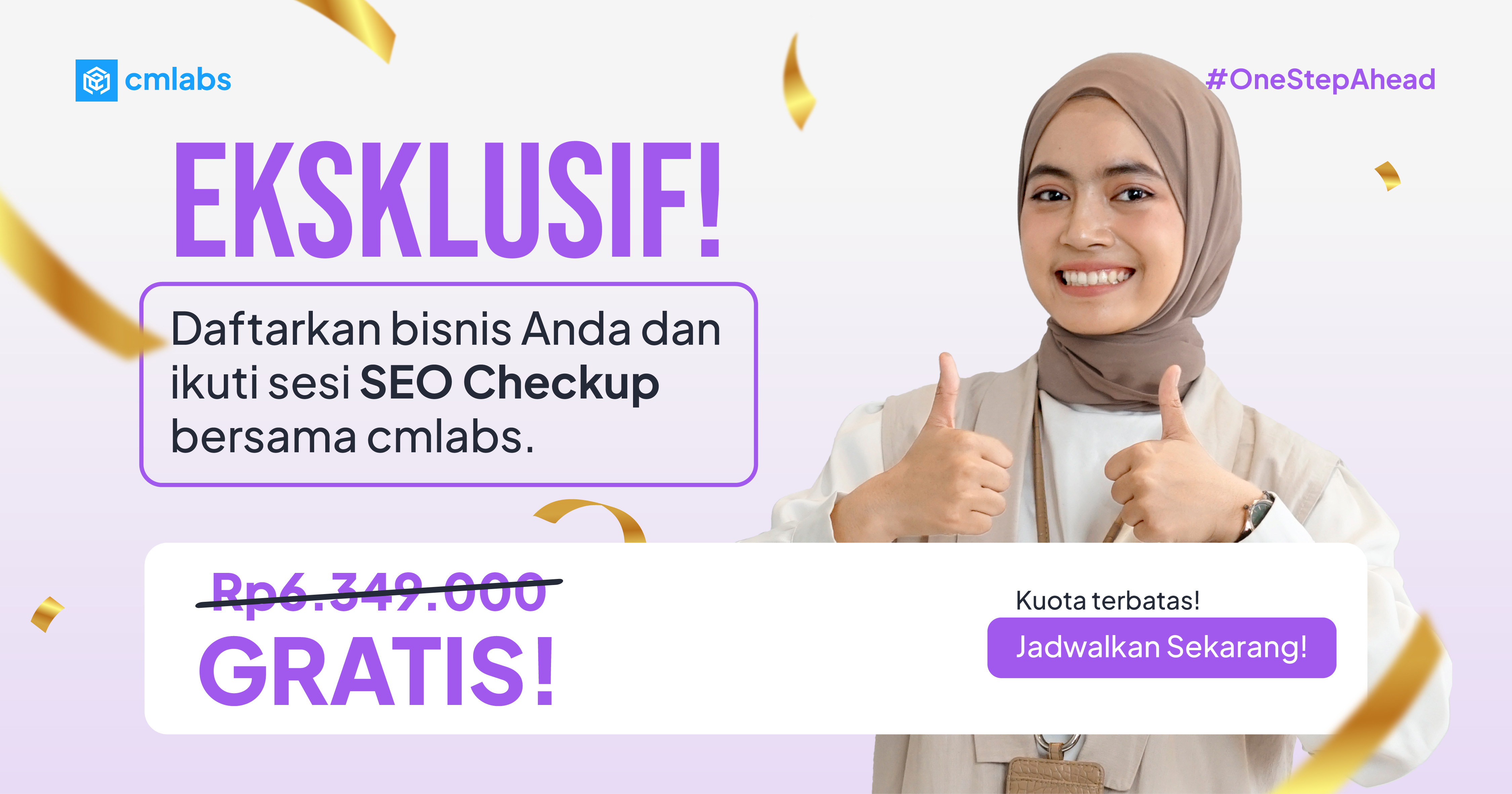 Promo SEO Checkup Gratis - One Step Ahead