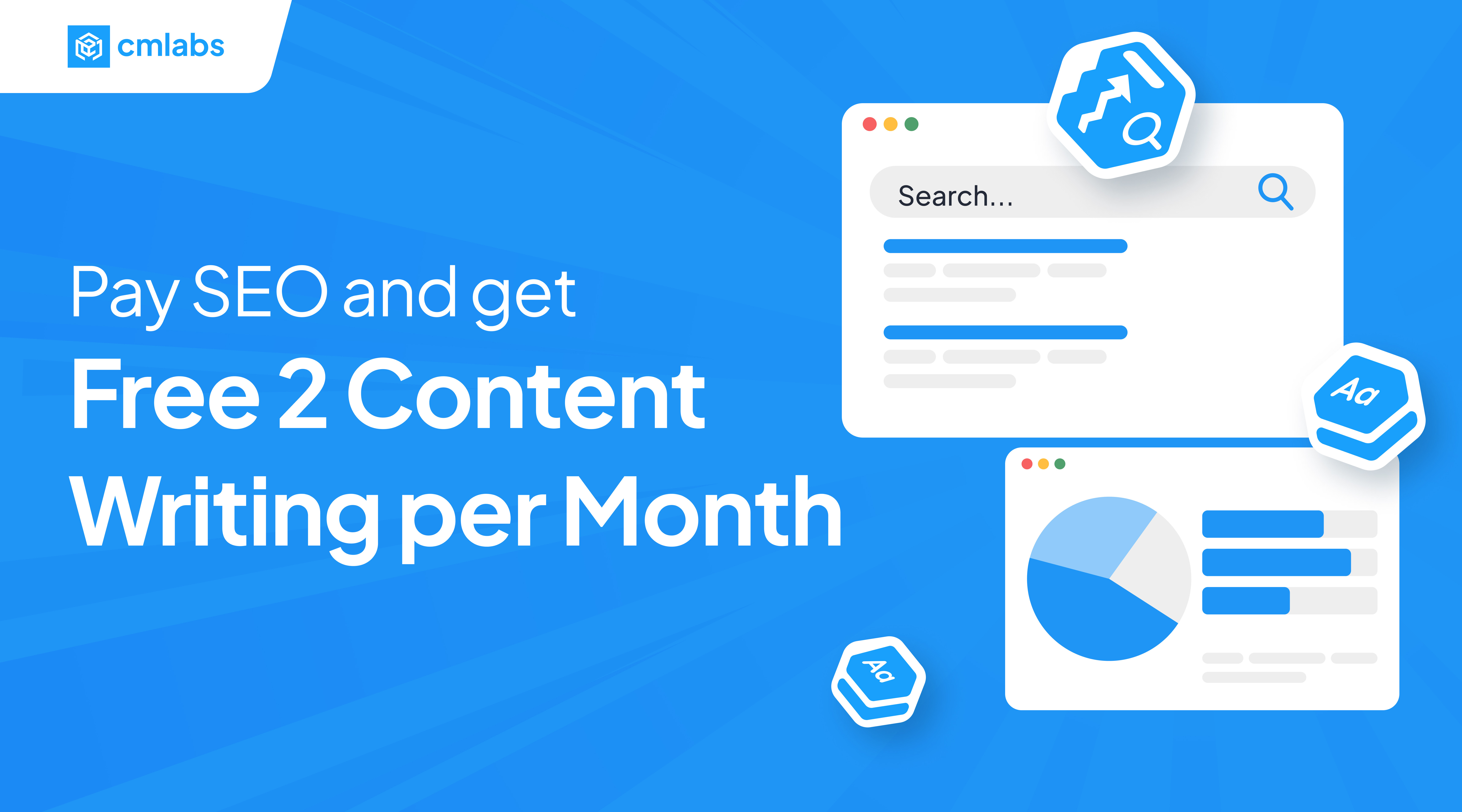 Get 2 SEO Content Writing per Month for Free with the Purchase of SEO Services